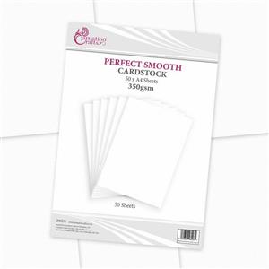 Carnation Crafts A4 Perfect Smooth Cardstock 350gsm, 50 sheets