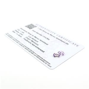 1.1cts Rose du Maroc Amethyst 7x5mm Oval  (N)