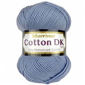 Marriner Smokey Blue Cotton DK Yarn 100g