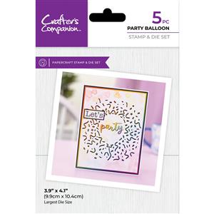 Crafter's Companion Stamp & Die - Party Balloon