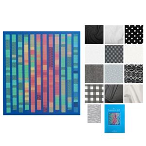 Swift Quilting Company Monochrome Temperature Quilt Kit: Instructions, Fabric (9m) & FQ's (6pcs) 