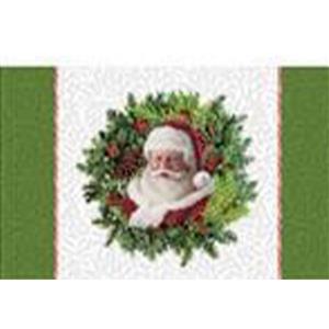 Here Comes Santa Wreath Panel 35x55cm