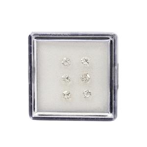 0.50cts Serenite Round Brilliant Approx 3mm (Set of 6)