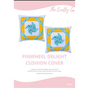 The Crafty Co Pinwheel Delight Cushion Instructions 