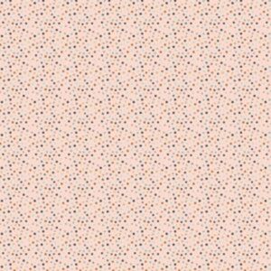 Poppie Cotton House And Home Dotty Blush Fabric 0.5m