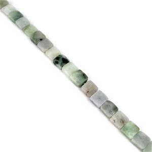 140cts Type A Burmese Multi-Colour Jadeite Faceted Square Approx 10mm, 19cm strand