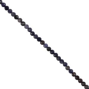 20cts Sapphire Faceted Rounds, Approx 3mm, 38cm strand