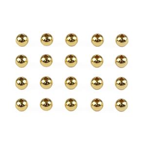 JM Essential Gold Plated 925 Sterling Silver Spacer Beads, 5mm, 20pcs