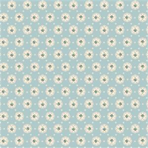 Poppie Cotton My Favourite Things Bake Sale Blue Fabric 0.5m