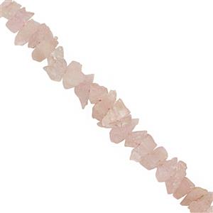 35cts Morganite Rough Nuggets Approx 4x1 to 7x4mm, 18cm Strand