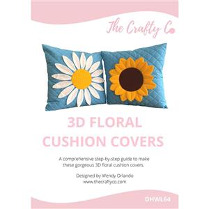 The Crafty Co 3D Floral Cushion Covers Instructions