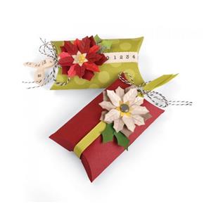 Thinlits Die Set 7PK Box Pillow & Poinsettias by Jen Long