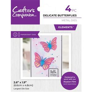 Crafter's Companion Metal Dies Elements - Delicate Butterflies