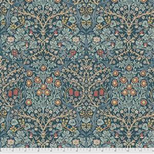William Morris Granada in Blackthorn Indigo Fabric 0.5m
