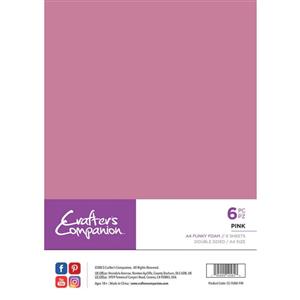 Crafter's Companion - A4 Funky Foam - Pink 6pc