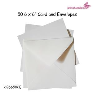 ParchCraft Australia (UK) - 50  6 x 6 Cards and Envelopes