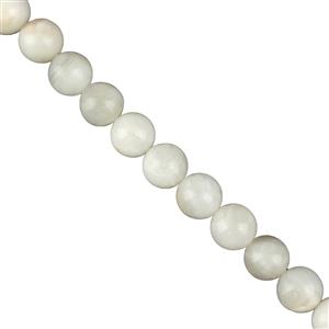 170cts Natural White Crazy Lace Agate Plain Rounds Approx 8mm, 36cm Strand