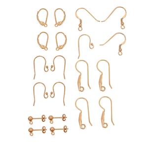 Rose Gold Plated 925 Sterling silver Earring Hooks Pack of 10 pairs