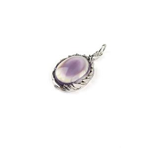 12.15cts 925 Sterling Silver Quahog Pendant, Approx 18x14mm