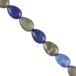 210cts Pyrite & Lapis Lazuli Pears Approx 10x14mm, 15