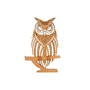 MDF Owl Display and Stand approx 29cm x 15cm