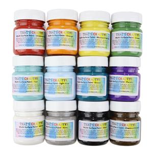 That's Crafty! Multi Surface Paint Set - Set of 12