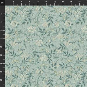 William Morris Granada in Jasmine Sky Fabric 0.5m