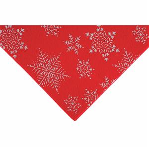 Red Glitter Snowflake Felt Sheet 23x30cm