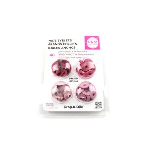 Eyelets - WR - Crop-A-Dile - Wide - Pink (40 Piece)
