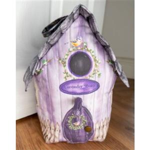 Amber Makes Birdhouse Doorstop Kit: Instructions & Panel - Lavender House