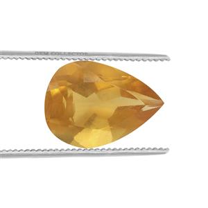 0.30cts Burmese Amber 8x6mm Pear  (N)