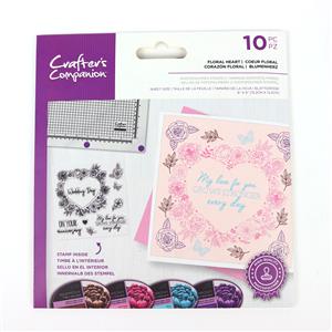 CC - Photopolymer Stamp - Floral Heart - Usual Price £12.99