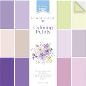 The Paper Boutique Calming Petals 8 in x 8 in Colour Card Pad
