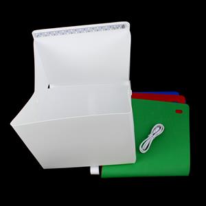 Portable Photography Light Box with 6 colour backgrounds & USB Cable
