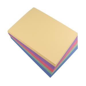A4 Sugar Paper 80gsm - 5 colours x 50 sheets each - Total 250 sheets - 100% recycled and recyclable.