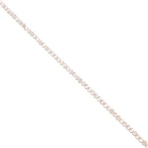 220cts White Selenite Plain Rounds, Approx 6mm, 1 metre Strand