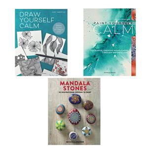 All 3 for £28.97 - Draw yourself Calm, Paint Yourself Calm & Mandala Stones