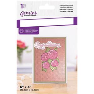 Gemini - Embossing Folder - 6x4 - Precious Camellias