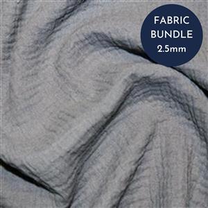 Grey Double Gauze Fabric Bundle (2.5m)