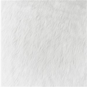 White Plain Fur Fabric 0.5m