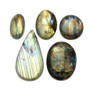 270cts Labradorite Mixed Cabochon Approx 23x17 to 45x35 mm (Pack of 5)