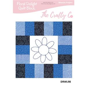 The Crafty Co Floral Delight Quilt Block Instructions