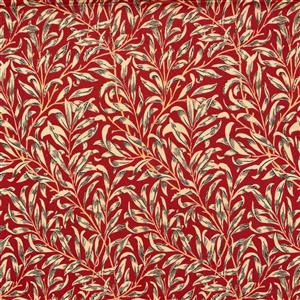 William Morris Willow Bough Crimson Fabric 0.5m