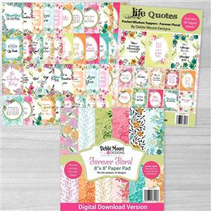 DM - Pocket Wisdom Toppers Kit with FREE Floral Backing Paper download