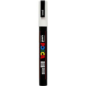 Posca Marker, white, no. PC-3M, line 0,9-1,3 mm, 1 pc