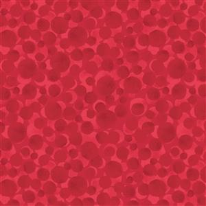 Lewis & Irene Bumbleberries Red Metallic Fabric 0.5m