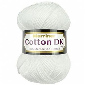 Marriner White Cotton DK Yarn 100g