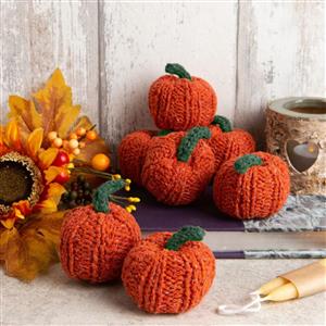 Wool Couture Halloween Mini Knitted Pumpkin Kit With Free Knitting Needles Worth £4