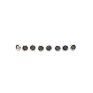 Cymbal Loutro - 11/0 Bead Substitute - Antique Silver Plated (10pk)