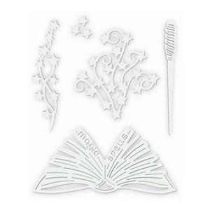 Spell Book and Wand Metal Die Set